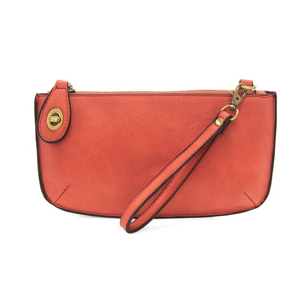 Joy Susan Mini Crossbody Wristlet Clutch NWOT desert coral
